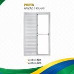 Porta Balcão com 3 Folhas - Sem Grade