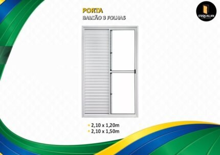 Porta Balcão com 3 Folhas - Sem Grade